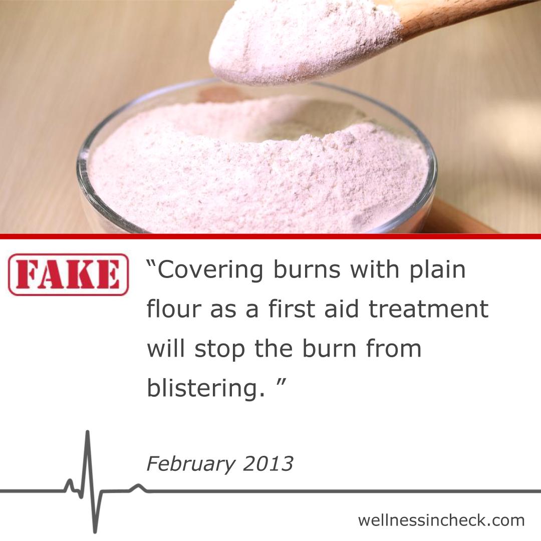 Fact Check on Covering burns